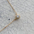K18YG mini teacup diamond † necklace